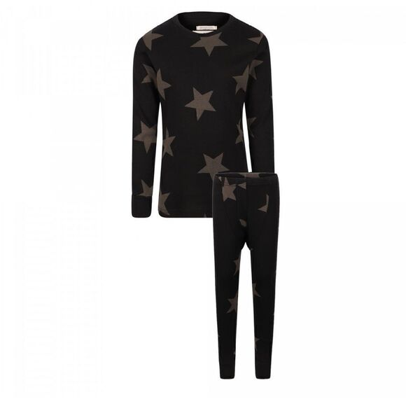 NUNUNU, Stars Print Loungewear Suit in Black Size: 18-24 mth (92 cm) - Picture 1 of 2